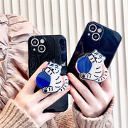 Tpu Tiger Bracket Solid Color Mobile Phone Case