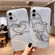 Mobile Phone Case All-inclusive Transparent Personality Creative Models