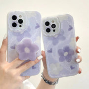 Oil Painting Flower Mobile Phone Case Bracket