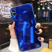 Glitter Diamond Texture   Mirror Acrylic Back Cover Cases
