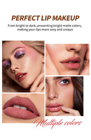 Transfer-Proof Velvet Matte Liquid Lipstick , Long-Lasting Non-Smudge