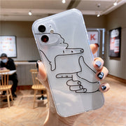 Mobile Phone Case All-inclusive Transparent Personality Creative Models