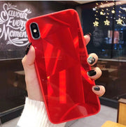 Glitter Diamond Texture   Mirror Acrylic Back Cover Cases