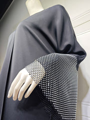 Cardigan Abaya Muslim Cross-border Stretch Diamond Mesh Robe
