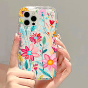 Transparent Colorful Flowers And Plants Phone Case