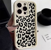 Black Leopard Print Phone Case New