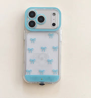 IPhone 17 Pink And White Bowknot Phone Case