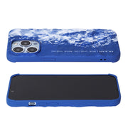 Klein Blue Sea Wave Pleated Phone Case Protector