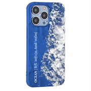 Klein Blue Sea Wave Pleated Phone Case Protector
