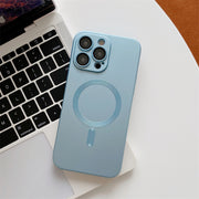 Magnetic Suction With Lens Film Electroplating Mobile Phone Case