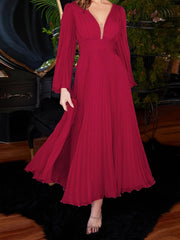 Temperament Elegant V-neck Women's Clothing Party Evening Dress