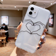 Mobile Phone Case All-inclusive Transparent Personality Creative Models