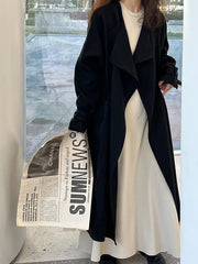 New Chinese-style Above-the-knee Trench Coat Women's Versatile Outerwear