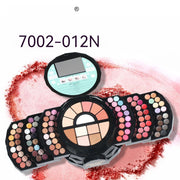 Makeup Palette Featuring Shimmering Eyeshadows Contouring Products Lipsticks And Matte Blush