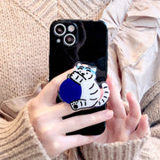 Tpu Tiger Bracket Solid Color Mobile Phone Case