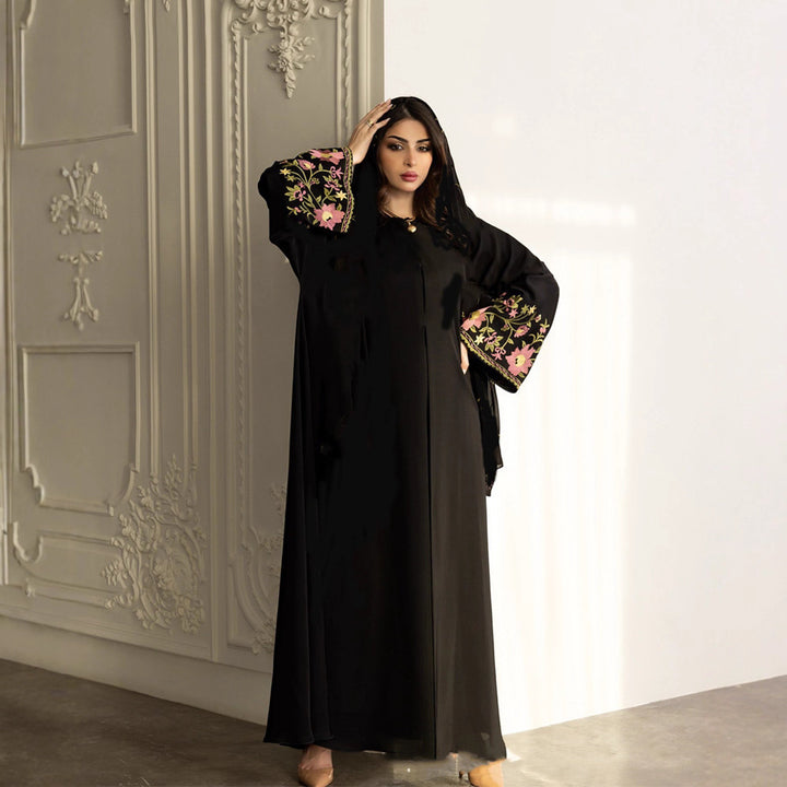 Middle East Dubai Women's Embroidery Embroidery Robe Fashion Outerwear