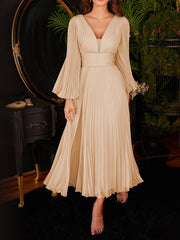 Temperament Elegant V-neck Women's Clothing Party Evening Dress
