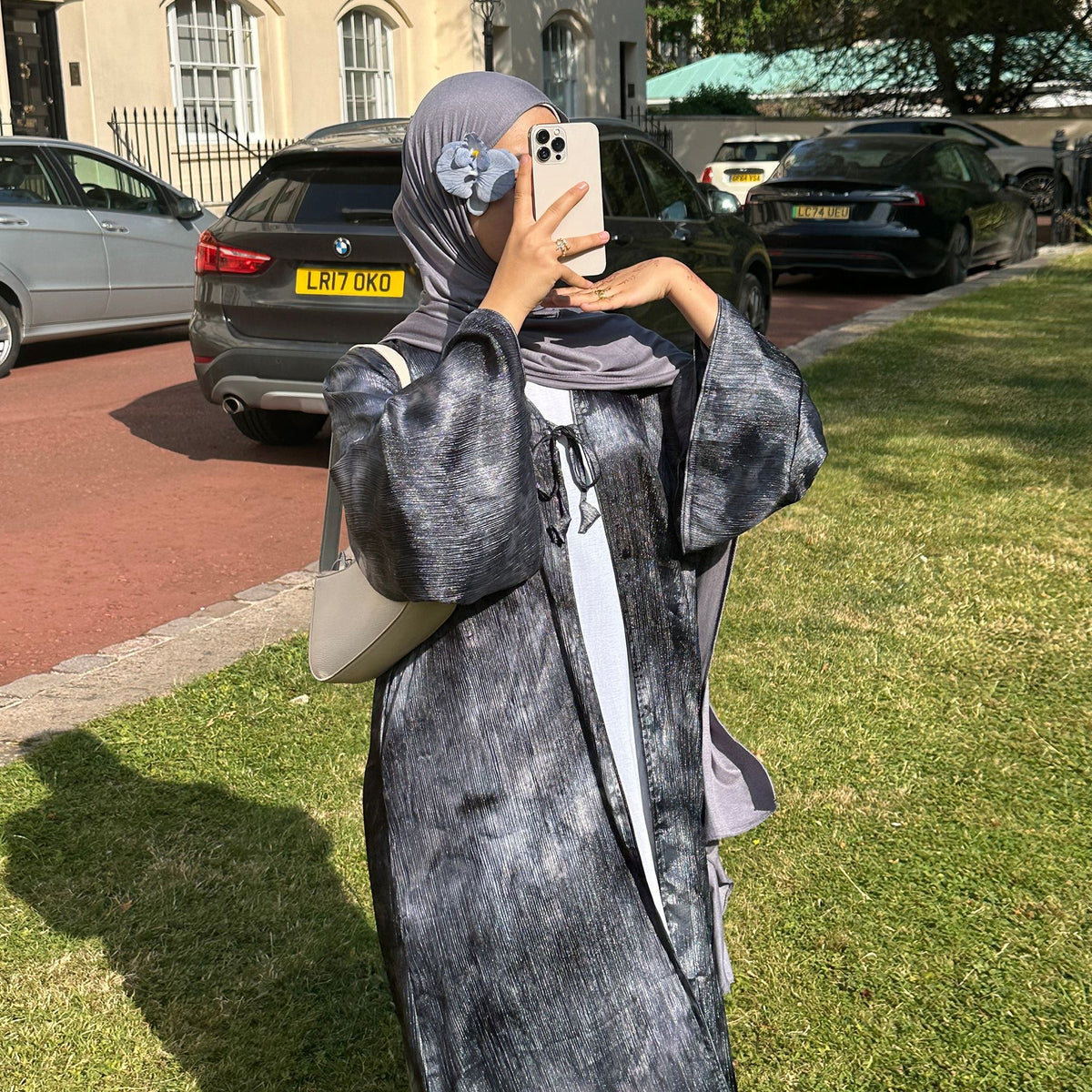 Dubai Colorful Tie-Dye Printed Robe Cardigan