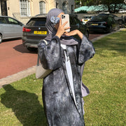 Dubai Colorful Tie-Dye Printed Robe Cardigan