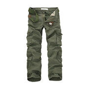 Men’s Multi-Pocket Cargo Pants | Cotton-Rich Outdoor Trousers