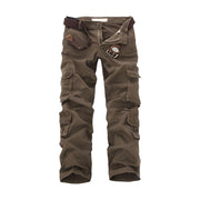 Men’s Multi-Pocket Cargo Pants | Cotton-Rich Outdoor Trousers
