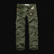 Men’s Multi-Pocket Cargo Pants | Cotton-Rich Outdoor Trousers