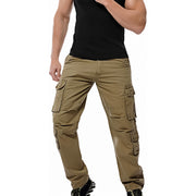 Men’s Multi-Pocket Cargo Pants | Cotton-Rich Outdoor Trousers