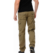 Men’s Multi-Pocket Cargo Pants | Cotton-Rich Outdoor Trousers