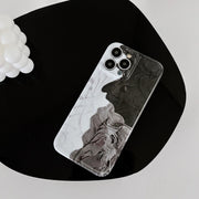Three color Pleated Shatterproof iPhone Case