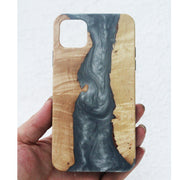 Resin Scar Wood Phone Case Cover