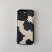 Black And White Animal Pattern Phone Case All-inclusive Drop-resistant