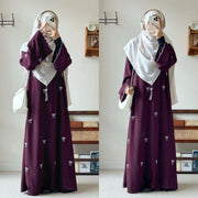 Dubai Middle East Turkey Dubai Bowknot Embroidery Dress