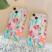 Transparent Colorful Flowers And Plants Phone Case