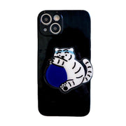 Tpu Tiger Bracket Solid Color Mobile Phone Case