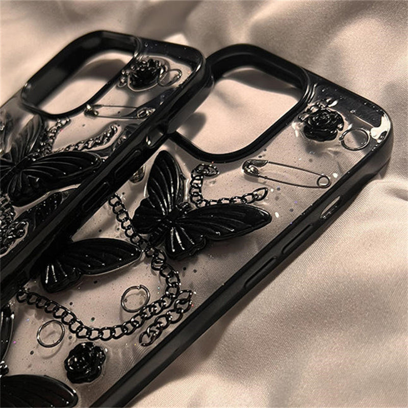 Butterfly Phone Case Silicone Three-dimensional Drop-resistant