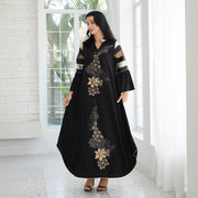 Djellaba Women's Patchwork Stripes Long Dress