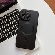 Magnetic Suction With Lens Film Electroplating Mobile Phone Case