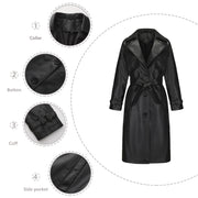 SpringAutumn Womens Trench Coat Long Loose Jacket