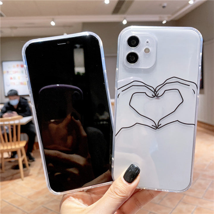 Mobile Phone Case All-inclusive Transparent Personality Creative Models