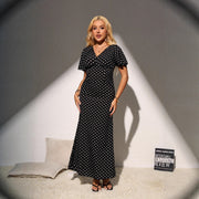 Summer Slim-fit Ruffle Hem Fishtail Maxi Dress