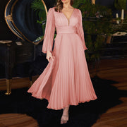 Temperament Elegant V-neck Women's Clothing Party Evening Dress