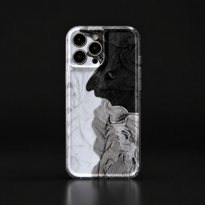 Three color Pleated Shatterproof iPhone Case